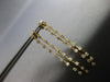 LARGE 1.72CT DIAMOND 14KT YELLOW GOLD 3D 2 ROW BY THE YARD CHANDELIER EARRINGS