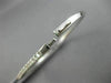 ESTATE .85CT ROUND DIAMOND 18KT WHITE GOLD CLASSIC SEMI ETERNITY BANGLE BRACELET