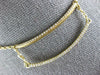 ESTATE .33CT DIAMOND 18KT YELLOW GOLD 3D CLASSIC OPEN DOUBLE BAR FUN PENDANT