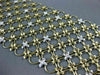 LARGE & LONG 1.30CT DIAMOND 18KT 2 TONE GOLD 3D MULTI ROW FLOWER ETOLIE BRACELET