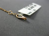 ESTATE LONG .21CT ROUND DIAMOND 14KT ROSE GOLD 3D CLASSIC BY THE YARD BRACELET