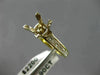 ESTATE .90CT DIAMOND 14KT 2 TONE GOLD PRINCESS SEMI MOUNT ENGAGEMENT RING #21106