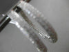 ESTATE LARGE & WIDE 4.20CT DIAMOND 18KT WHITE GOLD 3D DOUBLE SIDED HOOP EARRINGS