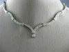 ANTIQUE 2.10CT DIAMOND 14KT WHITE GOLD 3D FILIGREE BEZEL DROP NECKLACE #18629