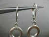 ESTATE LARGE .46CT DIAMOND 14K WHITE GOLD MATTE & SHINY PEAR SHAPE DROP EARRINGS