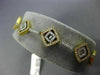 ESTATE WIDE 1.80CT DIAMOND 18KT 2 TONE GOLD 3D MULTI SHAPE BY THE YARD BRACELET
