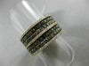 ESTATE 1.85CT WHITE CHOCOLATE FANCY DIAMOND 18K ROSE GOLD MULTI ROW WEDDING RING