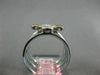 LARGE .40CT WHITE & PINK DIAMOND 18K WHITE & ROSE GOLD FLOWER MULTI ROW FUN RING