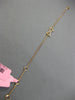 ESTATE .12CT PINK DIAMOND 18KT ROSE GOLD 3D CLASSIC LUCKY DOG BONE FUN BRACELET