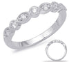 .28CT DIAMOND 14KT WHITE GOLD ROUND & MARQUISE SHAPE FILIGREE SEMI ETERNITY RING