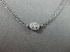 ESTATE 1.16CT DIAMOND 14KT WHITE GOLD DIAMOND BY THE YARD NECKLACE AMAZING #381
