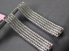 LARGE & WIDE 5.1CT DIAMOND 18KT WHITE GOLD MULTI ROW ELONGATED FUN HOOP EARRINGS