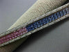 ESTATE 15.07CT DIAMOND & MULTI COLOR SAPPHIRE 14KT WHITE GOLD MULTI ROW BRACELET