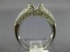 ESTATE .62CT DIAMOND 14KT WHITE GOLD 3D OVAL SEMI MOUNT ENGAGEMENT RING #18667