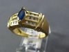 1.04CT DIAMOND & AAA SAPPHIRE 14KT YELLOW GOLD MARQUISE & ROUND FRIENDSHIP RING