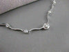 ESTATE FANCY 1.44CTW DIAMOND BY THE YARD 14KT WHITE GOLD STATION NECKLACE #2044