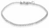 ESTATE 1.73CT ROUND CUT DIAMOND 14KT WHITE GOLD 3D CLASSIC LOVE TENNIS BRACELET