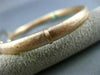 ESTATE LARGE .75CT DIAMOND 18KT WHITE ROSE GOLD MATTE SHINY LOVE BANGLE BRACELET