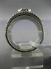 WIDE 1.61CT DIAMOND 18KT WHITE GOLD 3D FLOWER SEMI ETERNITY MULTI ROW LOVE RING