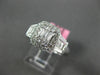 WIDE 1.0CT ROUND & BAGUETTE DIAMOND 18KT WHITE GOLD HALO LUCIDA ENGAGEMENT RING