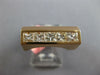 ESTATE WIDE 1.56CT DIAMOND 18KT ROSE GOLD 3D PRINCESS & OVAL MENS PINKY RING
