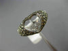 ESTATE 1.26CT WHITE & CHOCOLATE FANCY DIAMOND 18KT WHITE GOLD 3D HEART LOVE RING