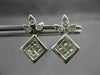 ANTIQUE .50CT DIAMOND 14K WHITE GOLD STAR CLUSTER FRIENDSHIP STUD EARRINGS #5272