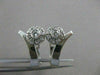 ESTATE .36CTW DIAMOND FLOWER CLUSTER 18KT WHITE GOLD HUGGIE POST EARRINGS #21306