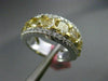 ESTATE 4.26CT DIAMOND 18KT WHITE & YELLOW GOLD 3 STONE WEDDING ANNIVERSARY RING