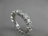 ESTATE 4.50CT DIAMOND 14K WHITE GOLD ETERNITY WEDDING ANNIVERSARY RING #21955
