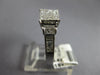 .93CT DIAMOND 18KT WHITE GOLD 3D PRINCESS & BAGUETTE INVISIBLE ENGAGEMENT RING