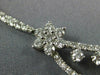 ESTATE LARGE 8.91CT DIAMOND & AAA SAPPHIRE 18K WHITE GOLD SEMI ETERNITY NECKLACE
