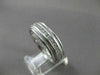 ESTATE WIDE 1.20CT DIAMOND 14K WHITE GOLD MILGRAIN ETERNITY RING DAZZLING #20383