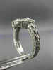 WIDE .92CT DIAMOND & AAA YELLOW SAPPHIRE 14KT WHITE GOLD 3D HALO ENGAGEMENT RING