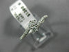 ESTATE .25CT DIAMOND 14KT WHITE GOLD 2 STONE CRISS CROSS SEMI ETERNITY LOVE RING