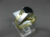 ESTATE WIDE 2CT DIAMOND & AAA SAPPHIRE 14KT 2 TONE GOLD INFINITY ENGAGEMENT RING