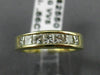 ESTATE .86CT DIAMOND 14K YELLOW GOLD 3D PRINCESS CHANNEL ANNIVERSARY RING #22474