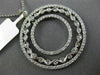 ESTATE 1.26CT DIAMOND 14KT WHITE GOLD 3D FILIGREE BY THE YARD CIRCULAR PENDANT