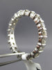 ESTATE 2.26CT ROUND DIAMOND 14KT WHITE GOLD 3D ETERNITY ANNIVERSARY RING #7686