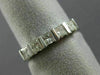ESTATE .61CT PRINCESS DIAMOND 14K WHITE GOLD 3D WEDDING ANNIVERSARY RING #14578