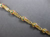 ESTATE MULTI COLOR ENAMEL 14K YELLOW GOLD 3D CLASSIC SLIPPER FUN BRACELET #27917