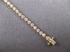 ESTATE 1.0CT DIAMOND 14KT YELLOW GOLD 3D CLASSIC 2MM LOVE TENNIS BRACELET
