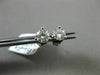 ESTATE .56CT DIAMOND 14KT WHITE GOLD CLASSIC 3D 3 PRONG SOLITAIRE STUD EARRINGS