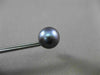 ESTATE AAA TAHITIAN GREY PEARL 14KT YELLOW GOLD 10mm FLORAL STUD EARRINGS #25130