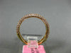 ESTATE .76CT PINK DIAMOND 18KT ROSE GOLD 3D MULTI ROW WEDDING ANNIVERSARY RING