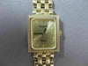 ESTATE 14KT YELLOW GOLD SIMPLE SQUARE QUARTZ SWISS MOVEMENT VICENCE WATCH #15530