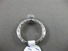 ESTATE .97CT DIAMOND & AAA SAPPHIRE 18KT WHITE GOLD 3D SOLITAIRE ENGAGEMENT RING