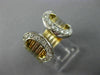 ESTATE CARTIER LARGE .50CT DIAMOND 18KT TWO TONE GOLD 3D MULIT ROW TENSION RING