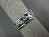 ESTATE WIDE .60CT ROUND DIAMOND 14KT WHITE GOLD 3D CLASSIC ETOILE WAVE FUN RING