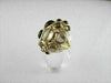 ESTATE LARGE 16.0CT ROUND DIAMOND & AAA SMOKEY TOPAZ 14KT YELLOW GOLD FUN RING